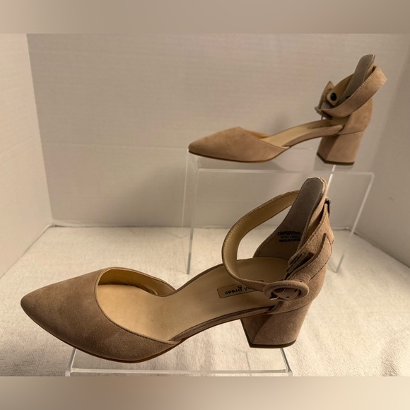 Paul Green Suede Ankle Strap Block Heel Pumps | Size 9 | NWT - Picture 2 of 13